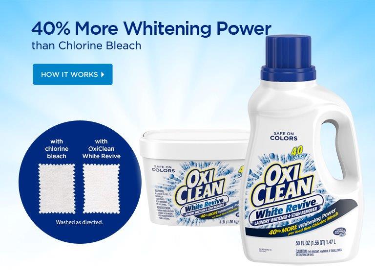 OxiClean White Revive Laundry Whitener Stain Remover