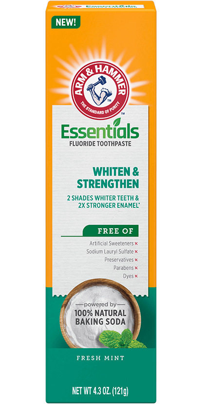 Essentials Whiten & Strengthen Fluoride Toothpaste